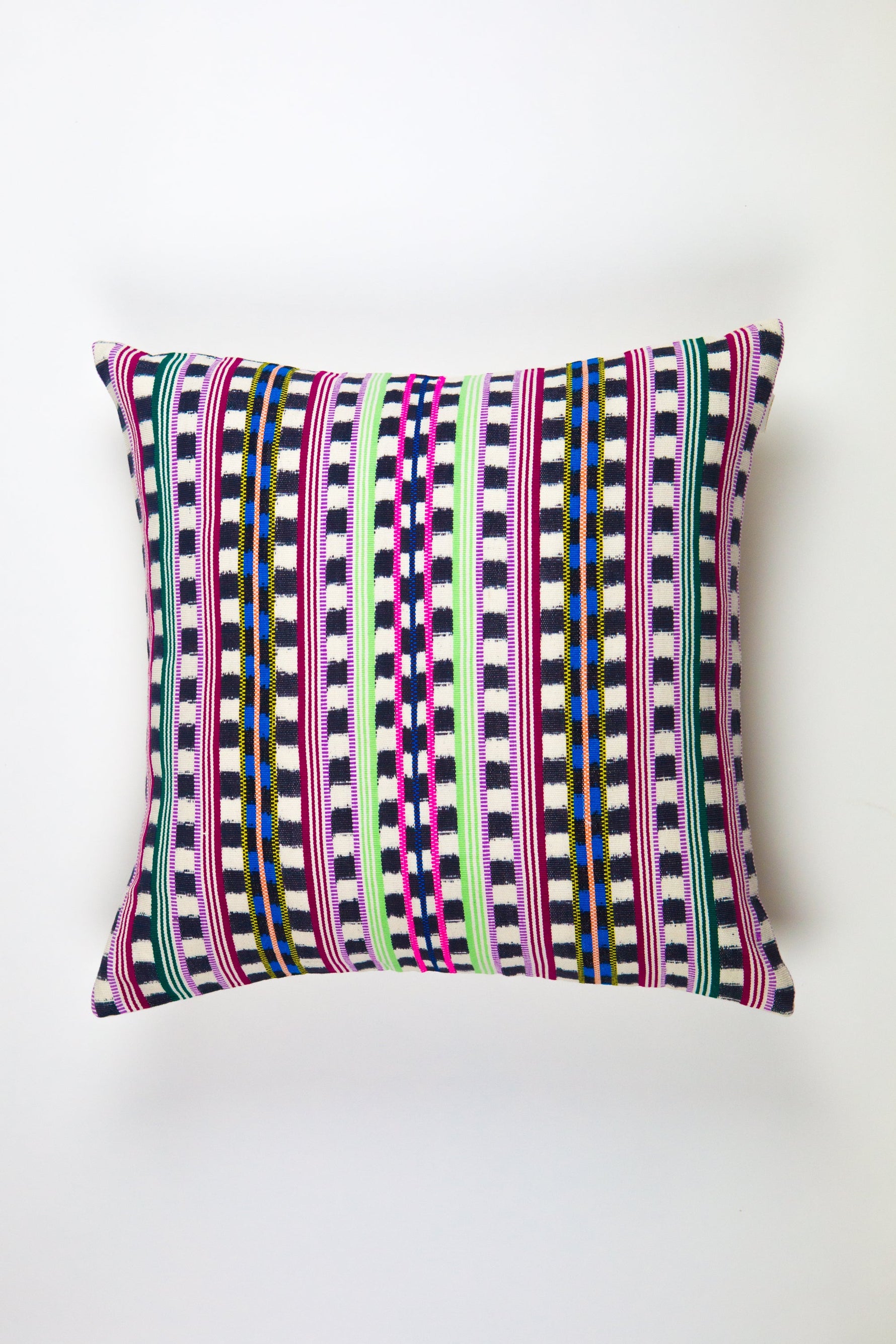 Santiago Atitlan Pink and Lime Pillow