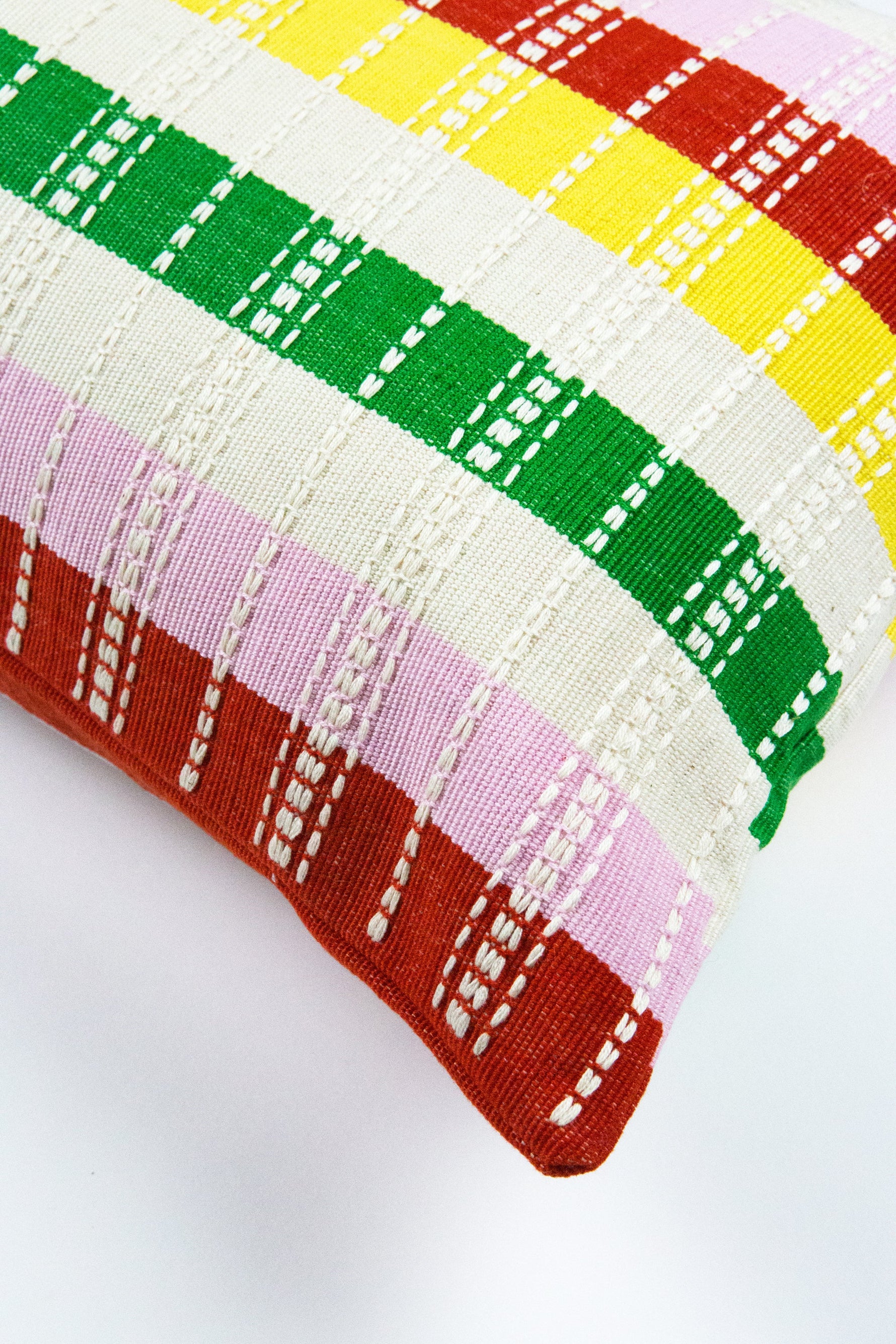 Santiago Rainbow Grid Pillow