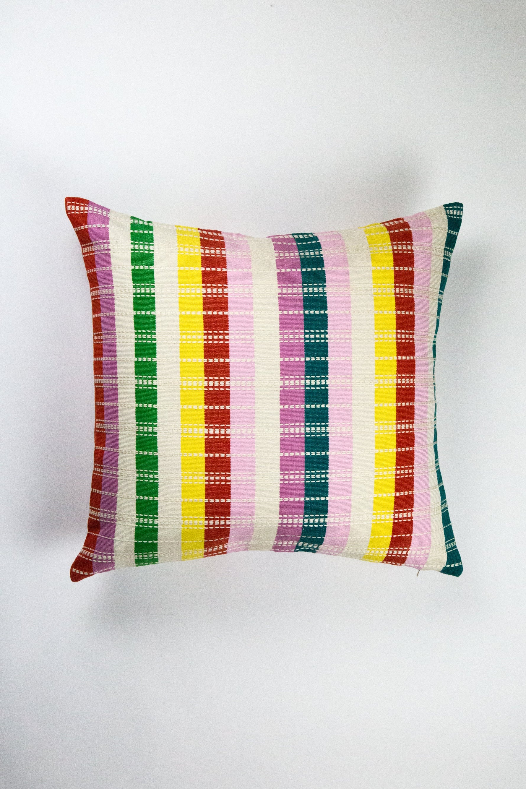 Santiago Rainbow Grid Pillow