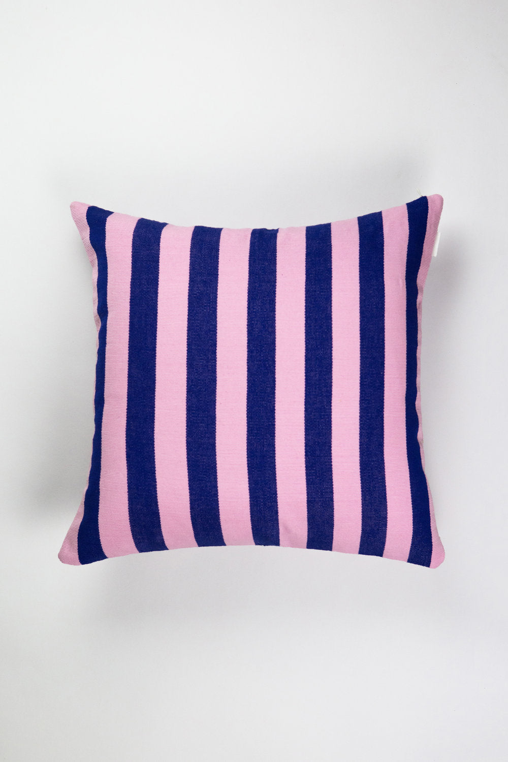 Santiago Grid Pillow - Royal and Baby Pink