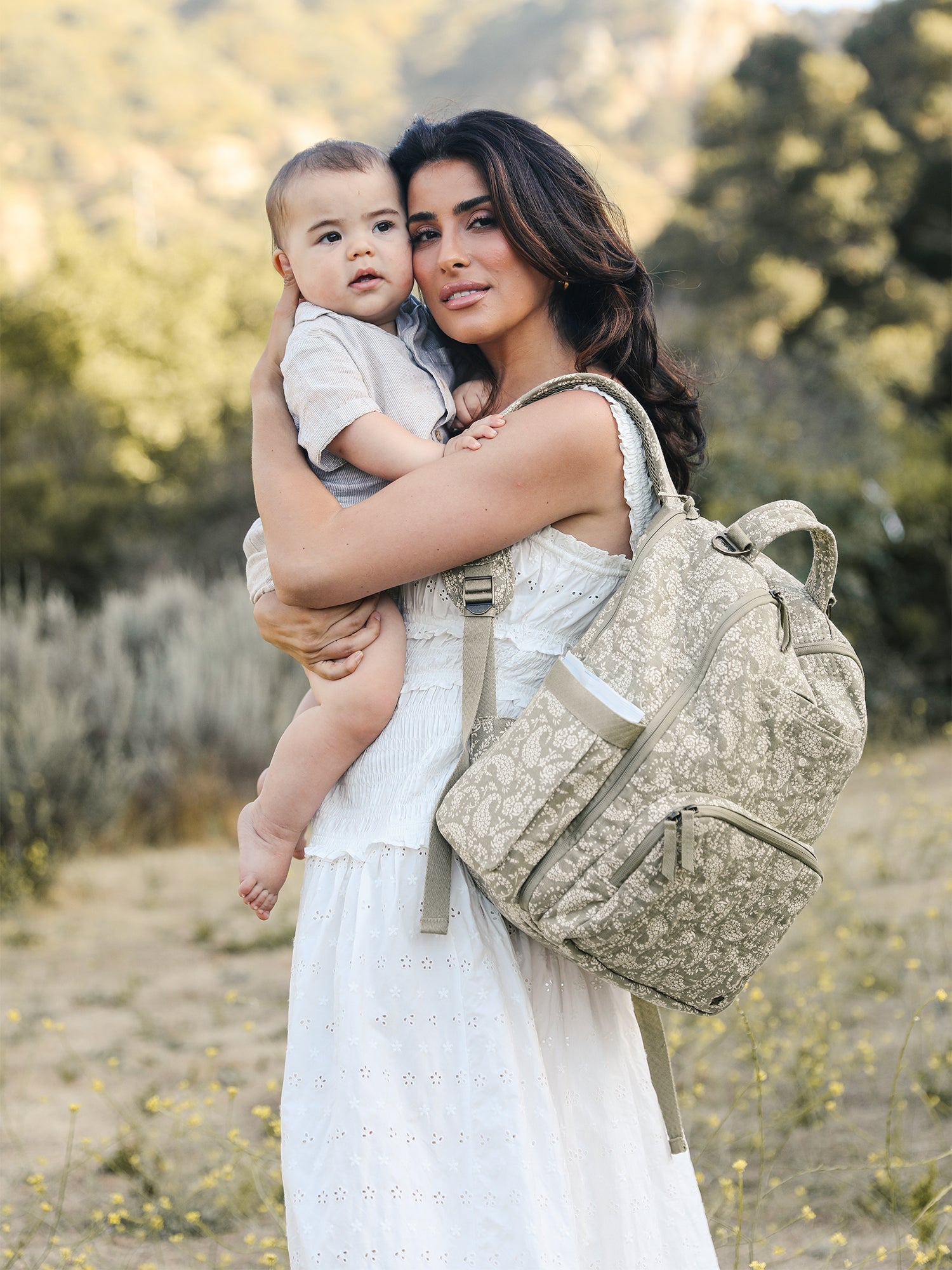 Sazan + JuJuBe Classic Diaper Backpack - Paisley Floral - By Baano