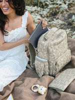 Sazan + JuJuBe Classic Diaper Backpack - Paisley Floral - By Baano