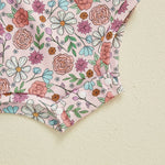 Baby Girls 2Pcs Elastic Waist Romper Floral Flowers / Bow / Strawberry Short Sleeve Bodysuit with Headband Clothes Set Outfit Spring Summer