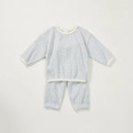 Baby Boys Girls 2Pcs Long Sleeve Waffle Cotton Pullover Crewneck Top + Pants Jogger Set Outfit