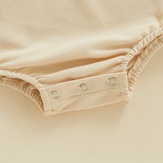 Infant Baby Girl Fall Bodysuit Fuzzy Letter Love Printed Long Sleeve Round Neck Bodysuit Bubble Romper