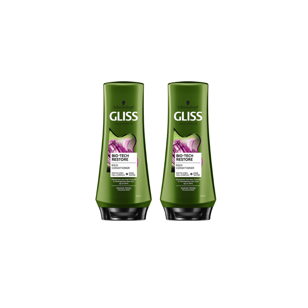 Schwarzkopf Gliss Conditioner Bio-tech 360 ml 2 Pack Chivela