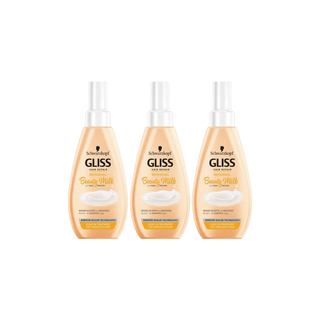 Schwarzkopf Gliss Hair Repairing Beauty Milk Protein Spray Care 150 ml 3 Pack