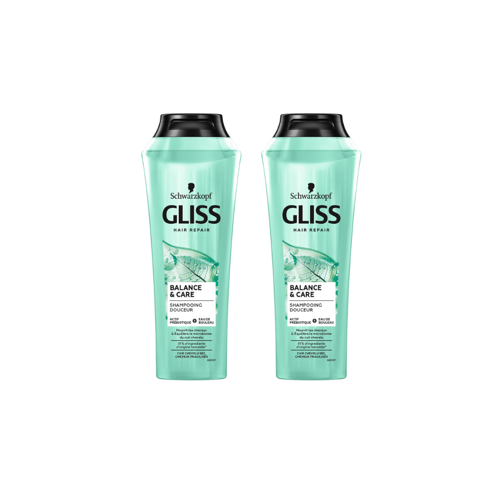 Schwarzkopf Gliss Nutribalance Repair Shampoo 360ml 2 Pack - By Baano