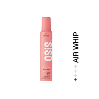 Schwarzkopf Osis Air Whip Volume and Hold Flexible Foam 200ml | Moist Hair Feel, Heat Protection