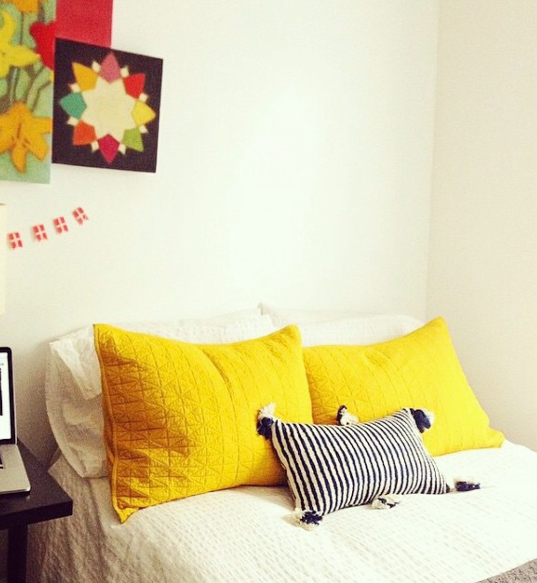 Antigua Pillow - Black and Natural Ivory