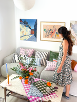 San Andres Gingham Forest & White Kitchen Towel