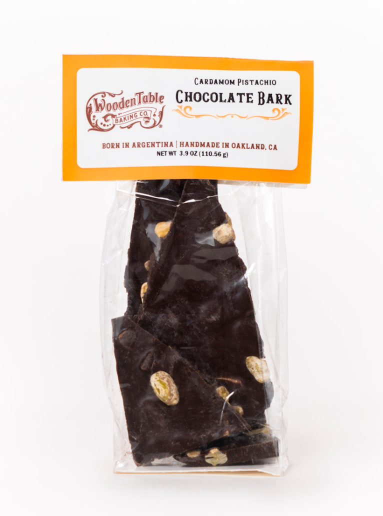 Dark Chocolate, Cardamon and Pistachio Bark | Gluten Free