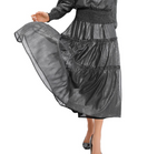 Silver Shimmer Midi Skirt - By Baano