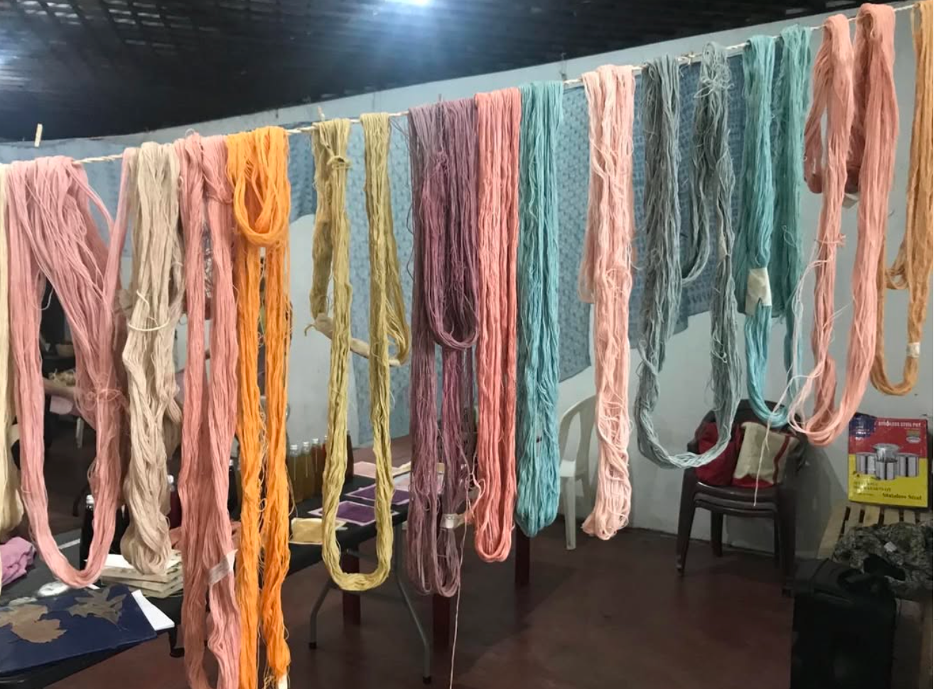 Pink Natural Dyed Shibori Tassel Pillows