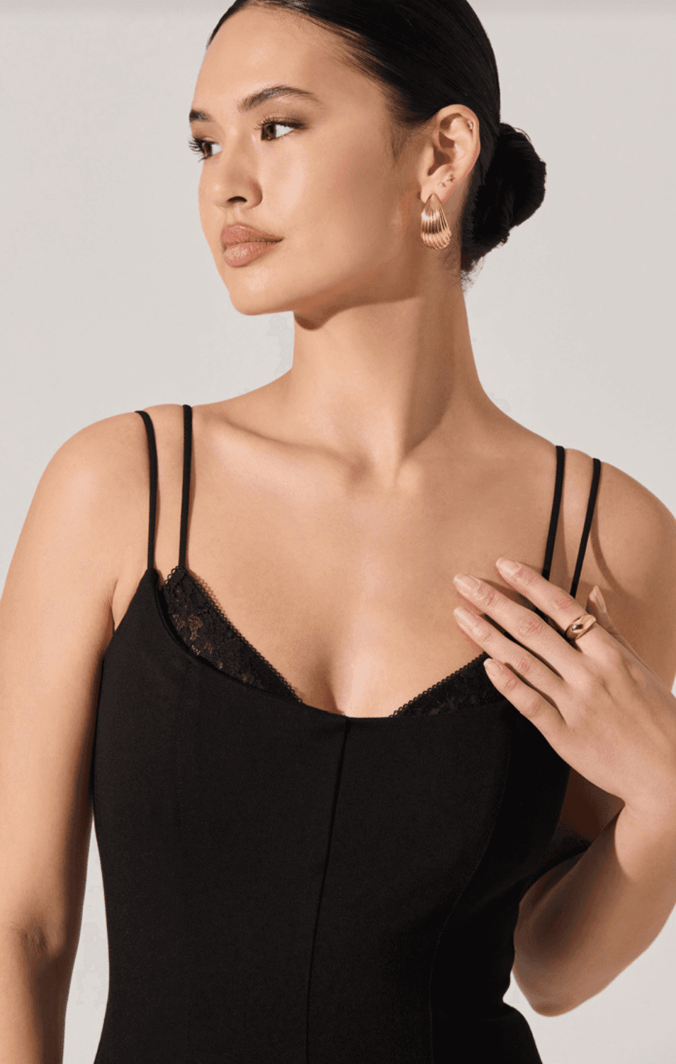 Allura Black Midi Dress