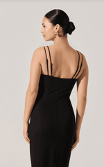 Allura Black Midi Dress