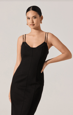 Allura Black Midi Dress
