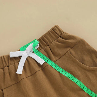 Baby Toddler Boys 2Pcs New To The Herd Summer Outfit Letter Cow Embroidery Round Neck Short Sleeve T-Shirt Top Elastic Waist Shorts Set