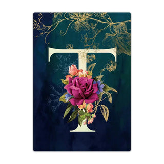 Passport Holder Travel Wallet Leather Passport Cover Cards Travel Wallet Document Organizer Case Flower Letter Name Pattern