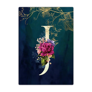 Passport Holder Travel Wallet Leather Passport Cover Cards Travel Wallet Document Organizer Case Flower Letter Name Pattern