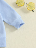 Baby Toddler Boys 2Pcs Fall Outfit Letter Embroidery Big Brother Long Sleeve Top and Elastic Plaid Pants Clothes