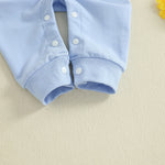 Baby Toddler Boy Lil Brother Fall Romper Plaid Print Letter Embroidery Long Sleeve Round Neck Full Length Jumpsuit