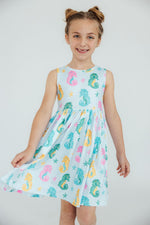 Seahorse Swirl Tank Twirl Dress