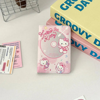Sanrio Hello Kitty PU Passport Holder Passport Covers Travel Passport Protective Cover ID Credit Card Holder Travel Accessories