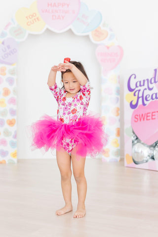 SALE Secret Garden 3/4 Sleeve Tutu Leotard - By Baano