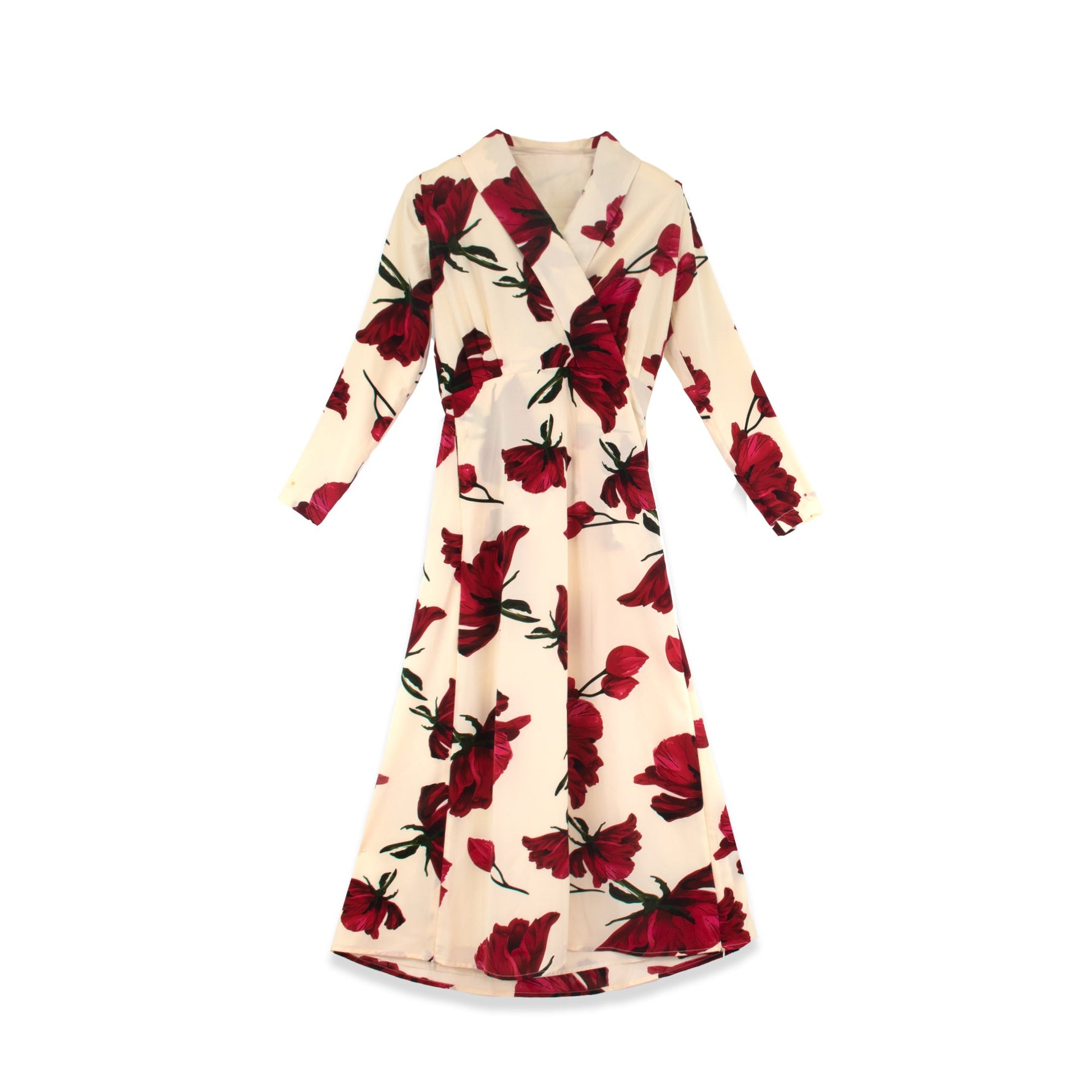 Rose Faux Wrap Dress - By Baano