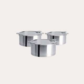 Set of 3 saucepans with lids - By Baano