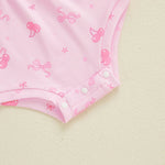 Baby Girls 2Pcs Elastic Waist Romper Floral Flowers / Bow / Strawberry Short Sleeve Bodysuit with Headband Clothes Set Outfit Spring Summer