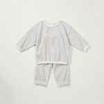 Baby Boys Girls 2Pcs Long Sleeve Waffle Cotton Pullover Crewneck Top + Pants Jogger Set Outfit