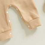 Baby Girl Boy Romper Duck Duck Letter Skateboarding Goose Print Long Sleeve Jumpsuit