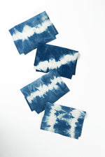 Indigo Shibori Cocktail Napkins Set of 4