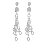 Shimmer Chandelier Earrings - With Attention Grabbing Movement!
