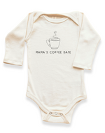 Mama's Coffee Date Organic Bodysuit Long Sleeve - By Baano