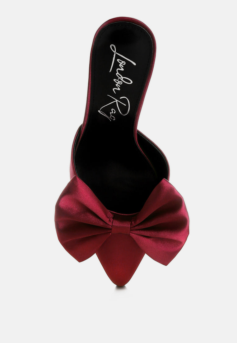 Sidonie Bow Detail Stiletto Mules