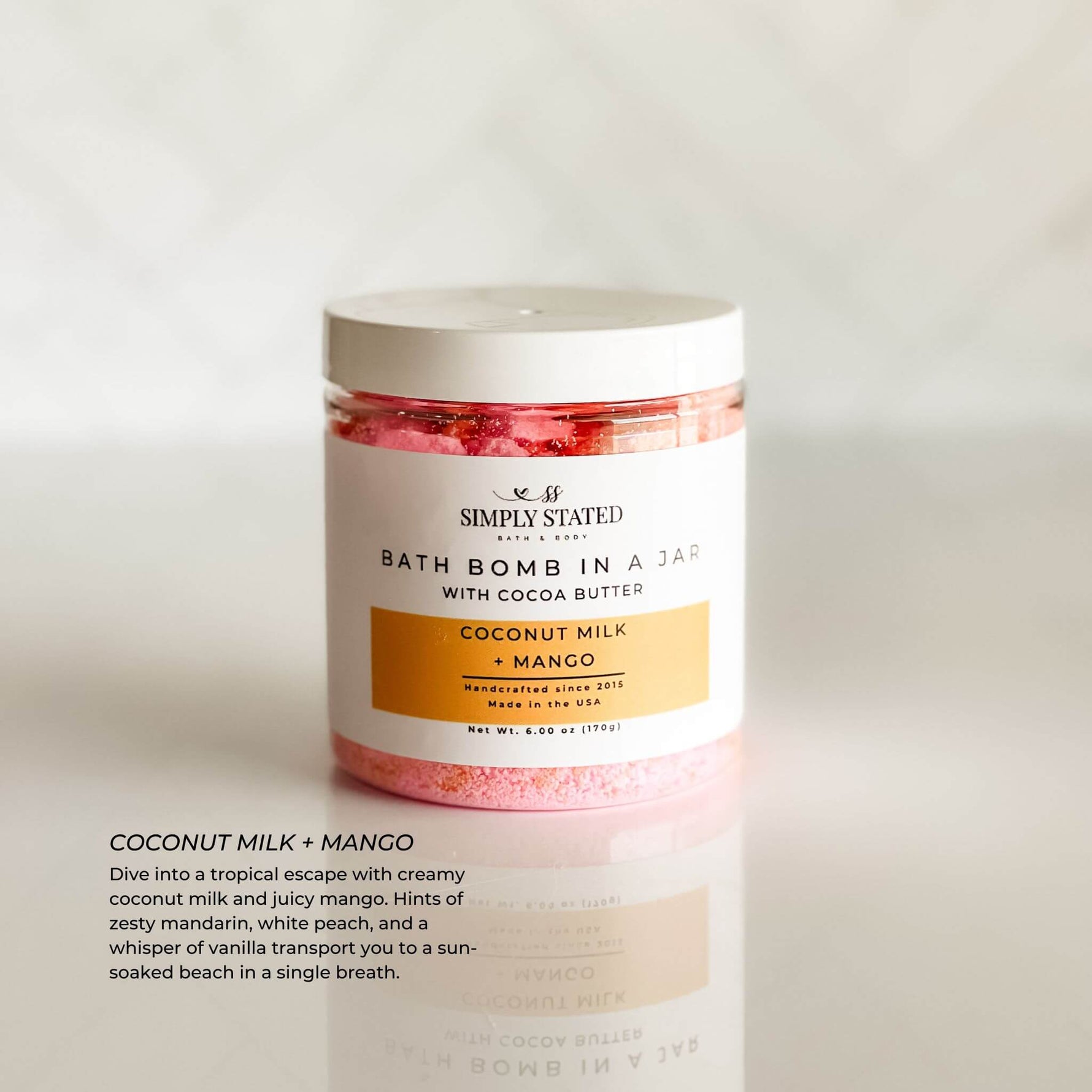 Signature Bath Bomb in a Jar – Bath Fizzy Soak - By Baano