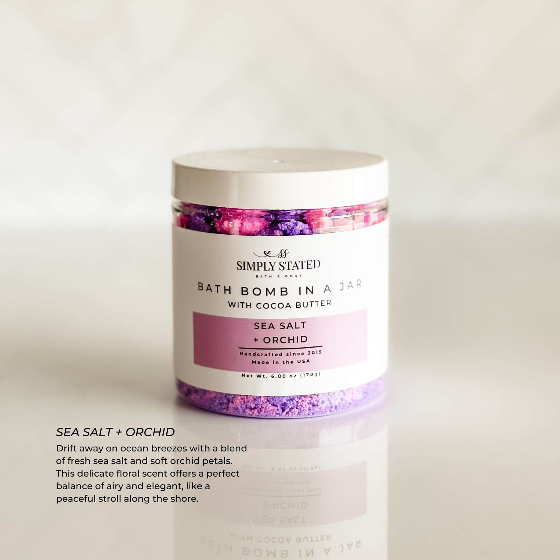 Signature Bath Bomb in a Jar – Bath Fizzy Soak - By Baano