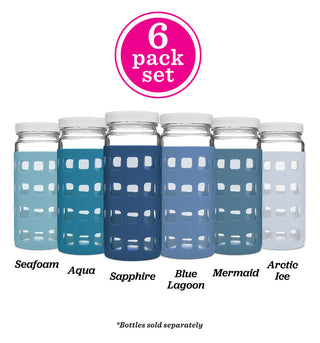 Geometric Cube Silicone Bottle Sleeves Set, for 16oz Bottles