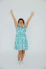Silly Goose Flutter Sleeve Twirl Dress
