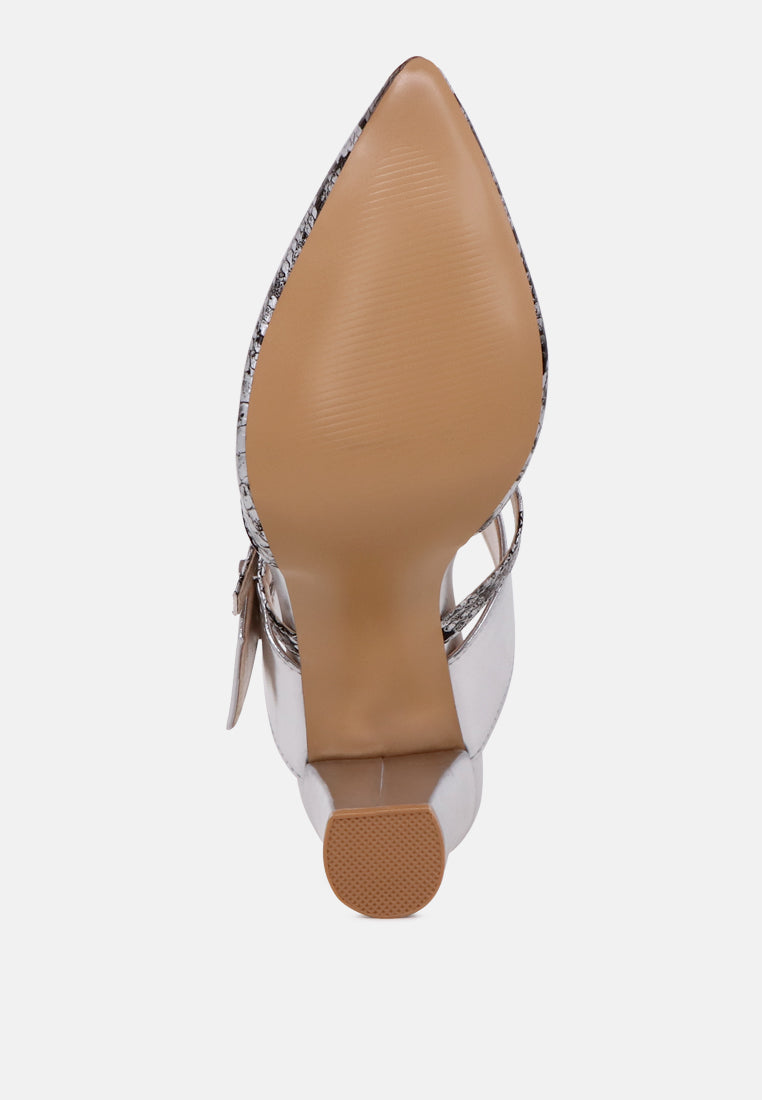 Dina Pointed-Toe High Heel Mules