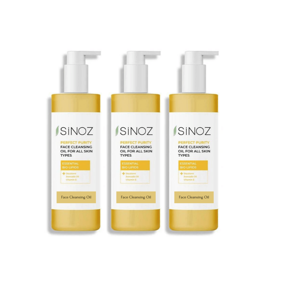Sinoz Perfect Purity Face Cleansing Oil 400 ml 3 Pack - By Baano