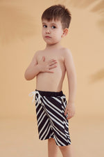 Woven Black Boys Shorts B2361 Marina Modest