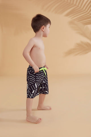 Woven Black Boys Shorts B2363 - By Baano