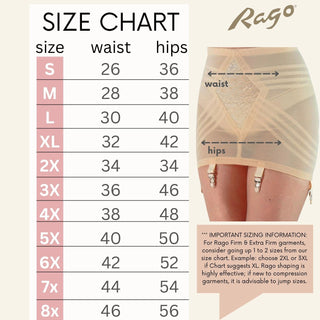 Style 1359 | Waistline Open Bottom Breathable Power Mesh Fabric | Firm to Extra Firm Support Rago Shapewear
