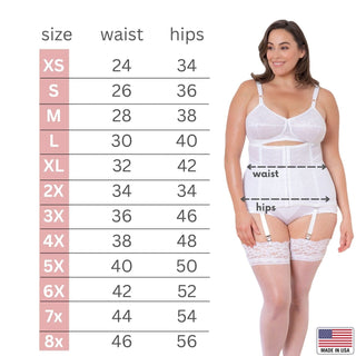 Style 21 | Waist Trainer / Girdle with Garters Firm Shaping Rago Shapewear