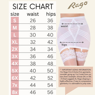 Style 1359 | Waistline Open Bottom Breathable Power Mesh Fabric | Firm to Extra Firm Support Rago Shapewear