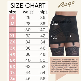 Style 1359 | Waistline Open Bottom Breathable Power Mesh Fabric | Firm to Extra Firm Support Rago Shapewear